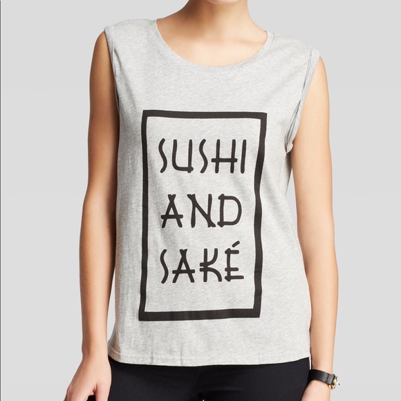ASOS Tops - Sushi & Sake Night Out Raw Hem Tank Top